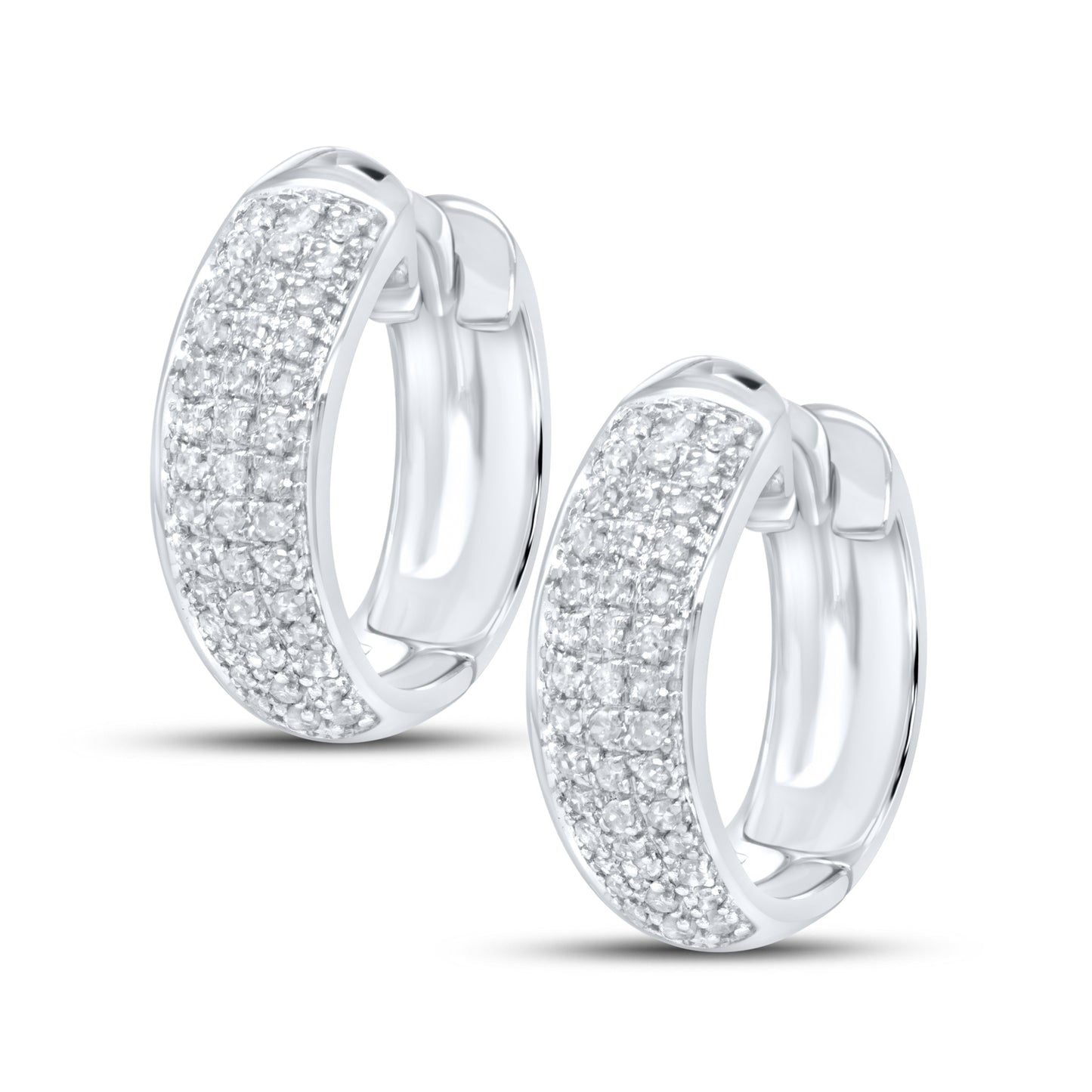 10kt white gold 0.25ctw Diamond Earrings