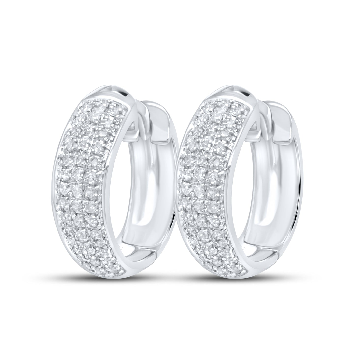 10kt white gold 0.25ctw Diamond Earrings