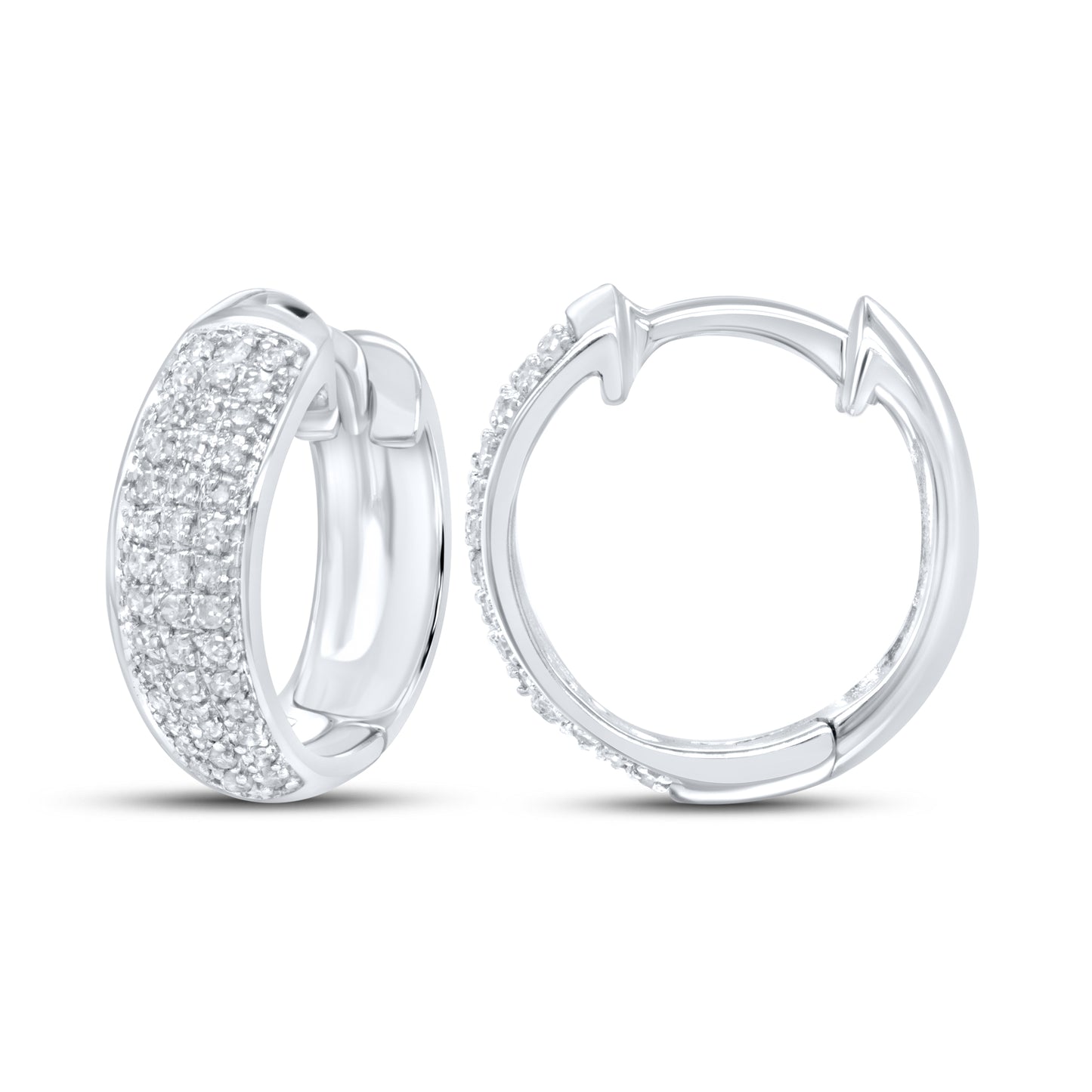 10kt white gold 0.25ctw Diamond Earrings