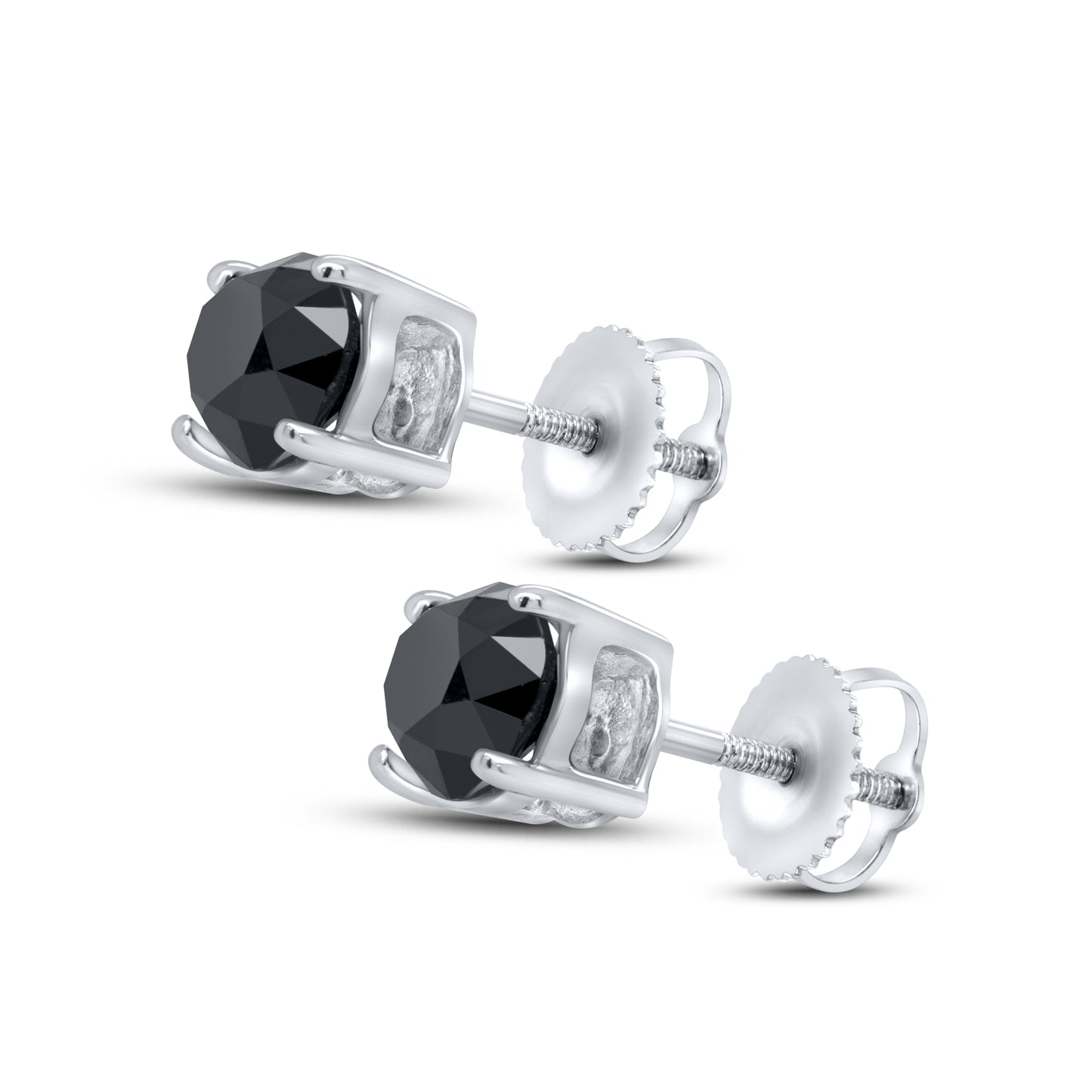 10k white gold onyx Earrings