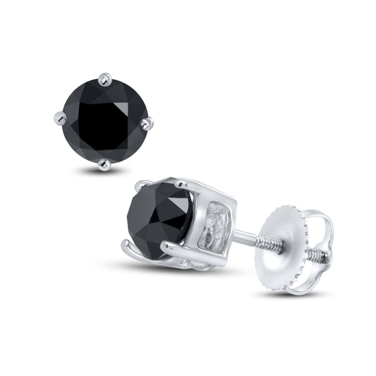 10k white gold onyx Earrings