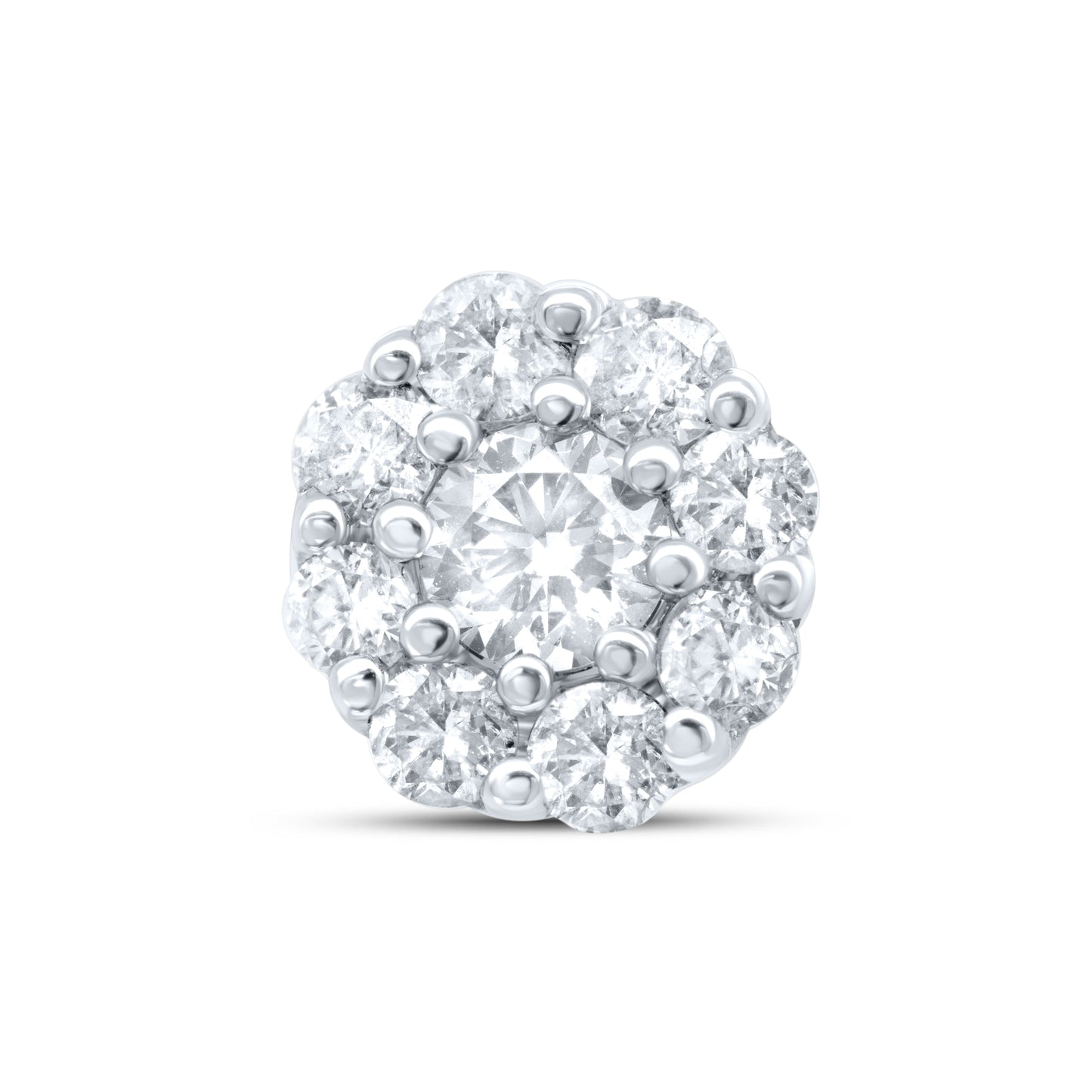 10kt White Gold 0.80 CTW Natural Diamond Earrings