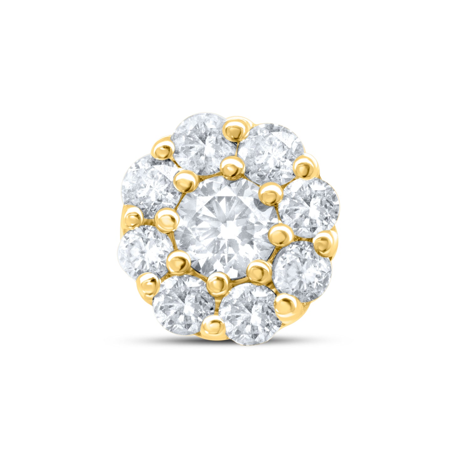 10kt Yellow Gold 0.79 CTW Natural Diamond Earrings