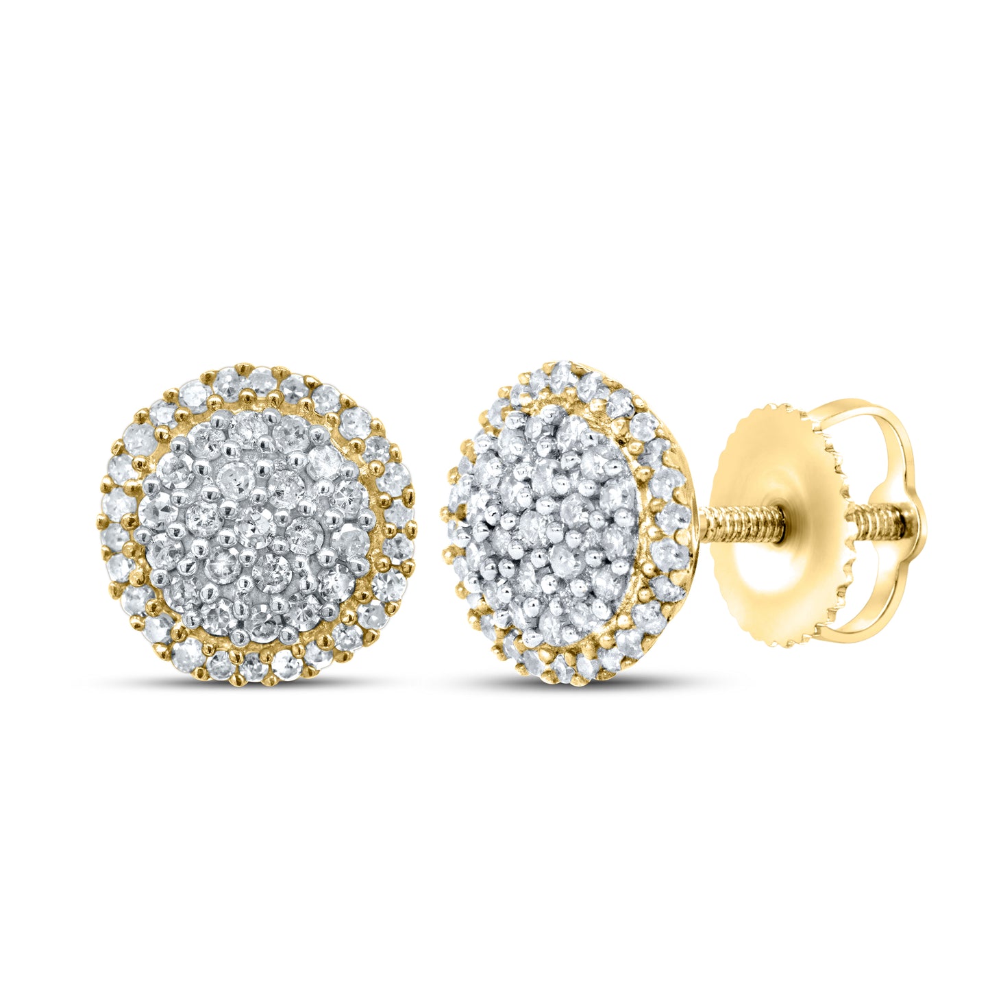 10kt yellow gold 0.40ctw Diamond Earrings