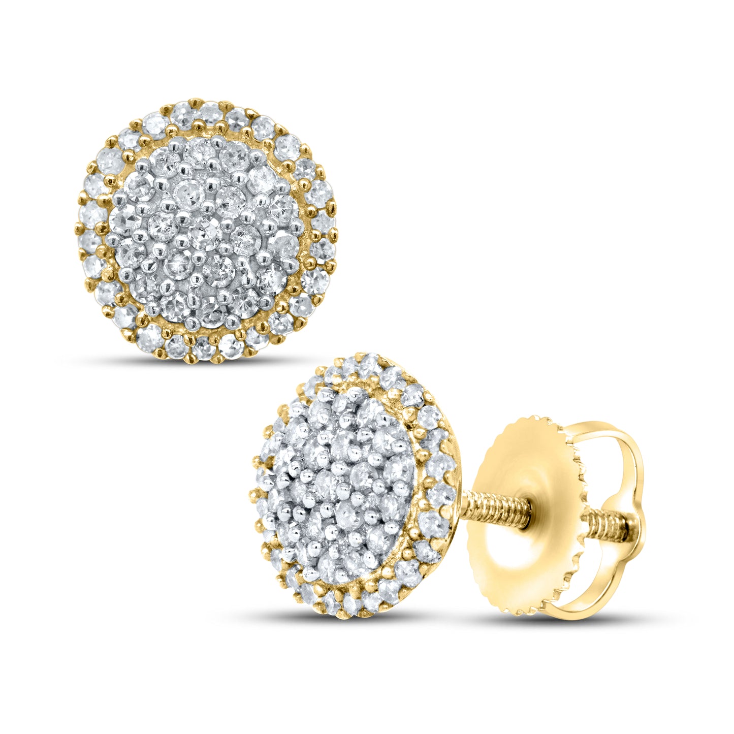 10kt yellow gold 0.40ctw Diamond Earrings