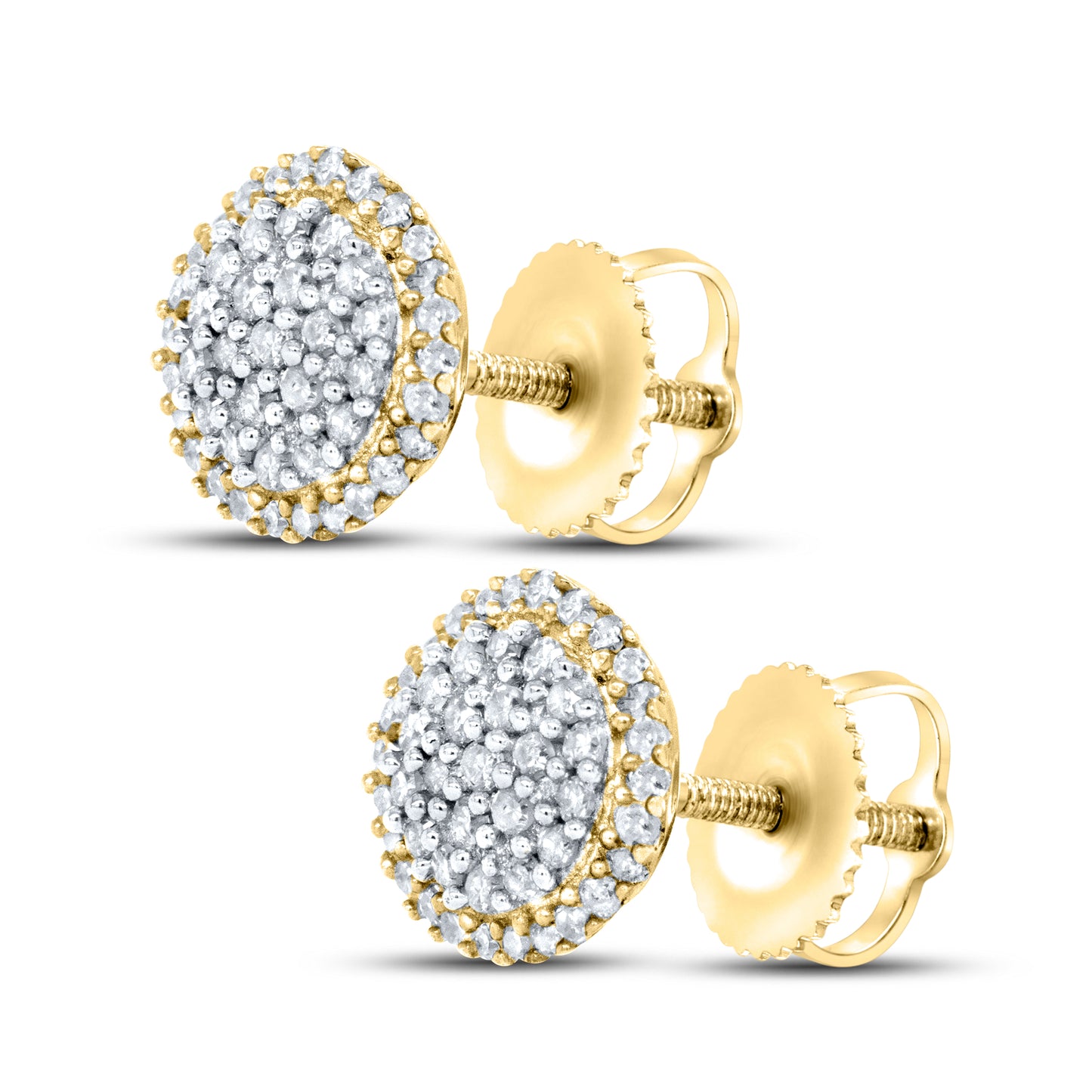 10kt yellow gold 0.40ctw Diamond Earrings
