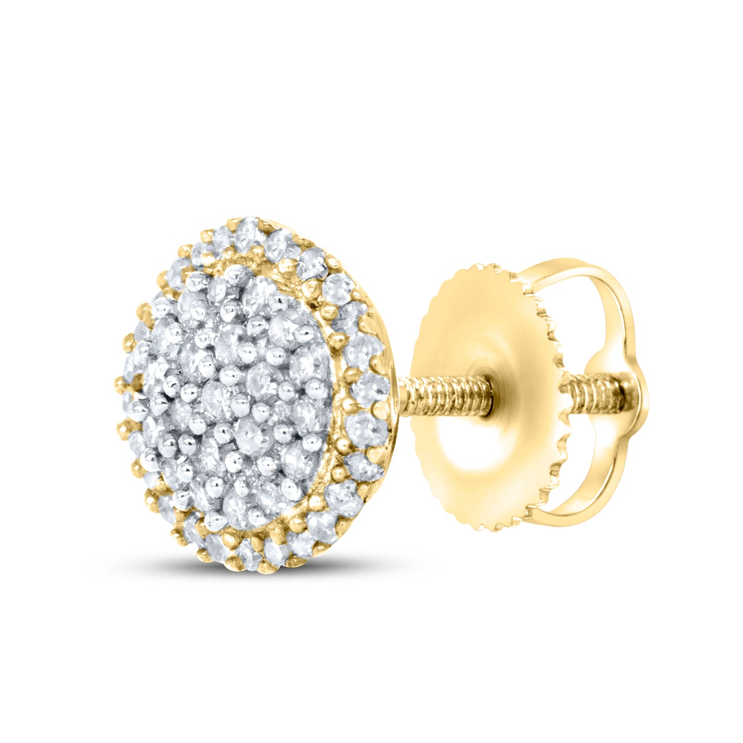 10kt yellow gold 0.40ctw Diamond Earrings