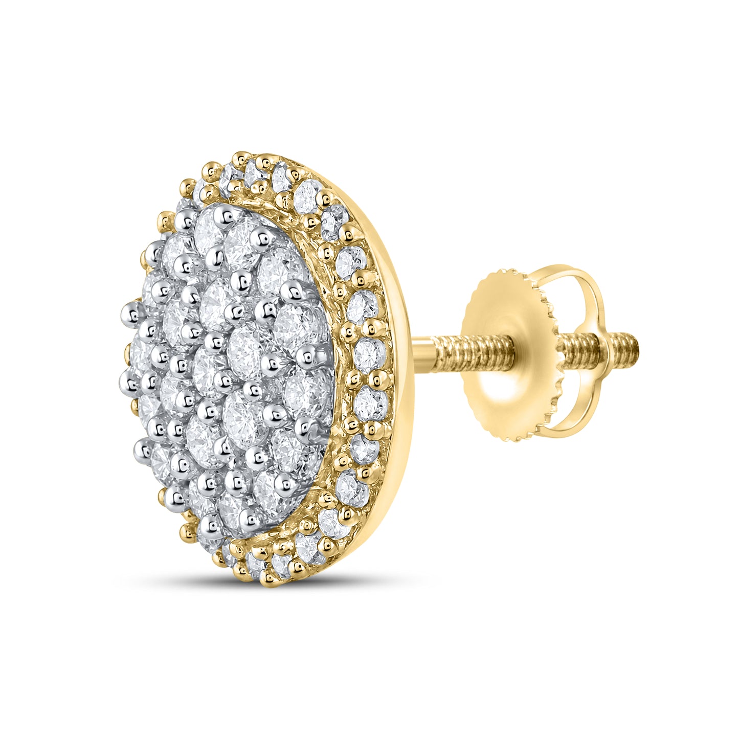 10kt Yellow Gold 0.86 CTW Natural Diamond Earrings