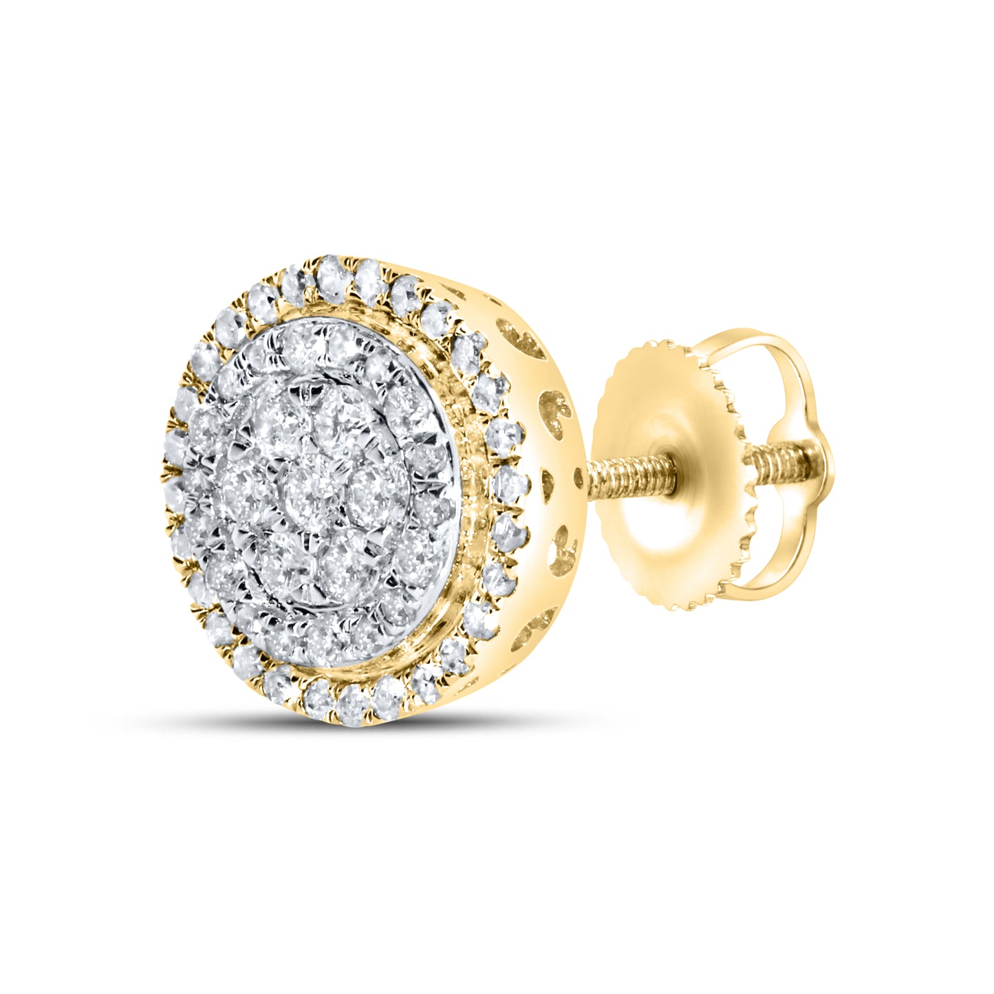 10kt Yellow Gold 0.73 CTW Natural Diamond Earrings