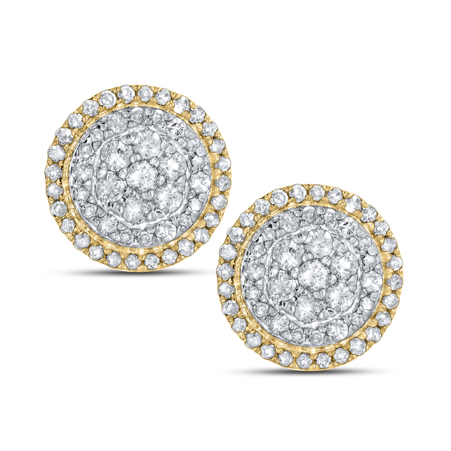 10kt Yellow Gold 0.73 CTW Natural Diamond Earrings