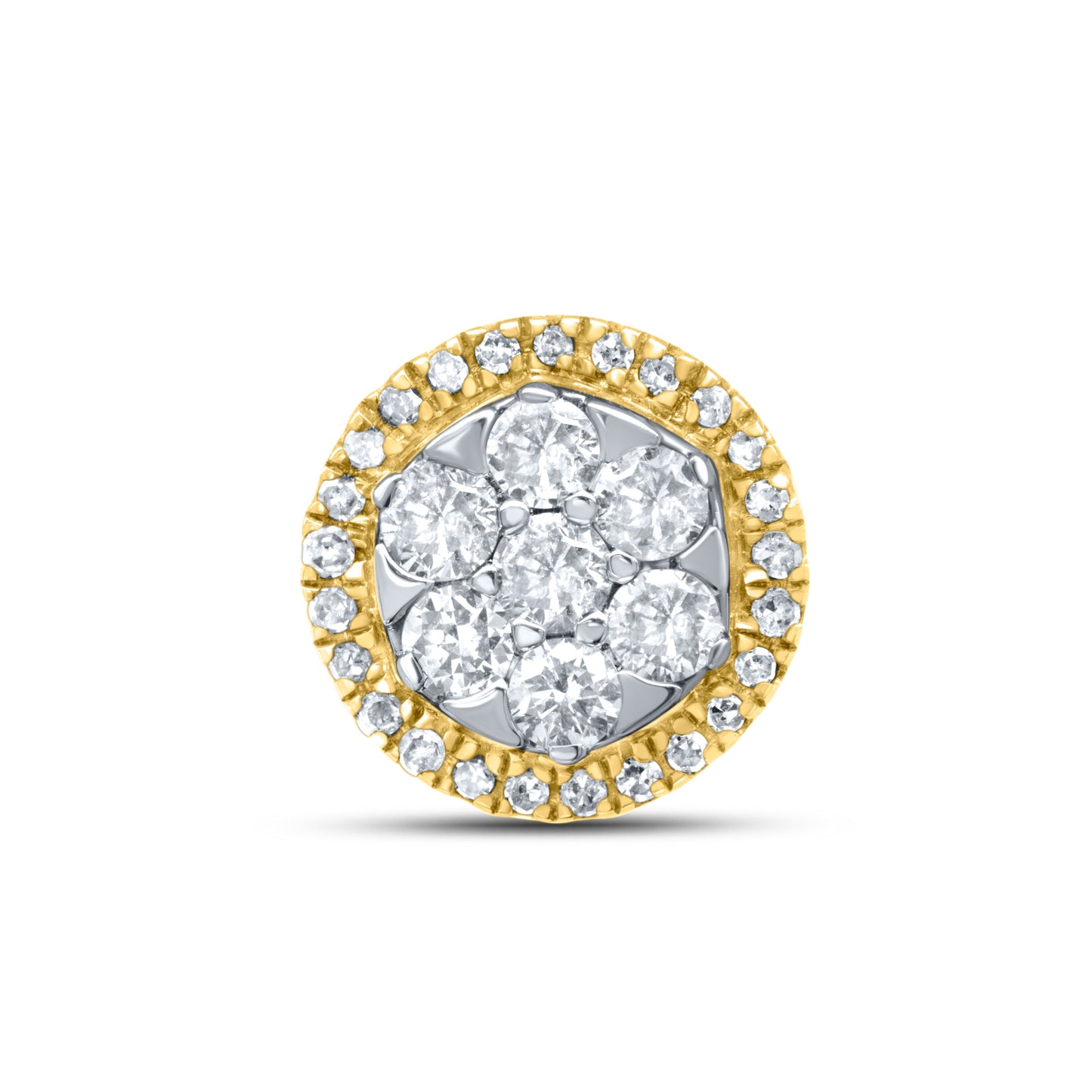 10kt Yellow Gold 0.74 CTW Natural Diamond Earrings