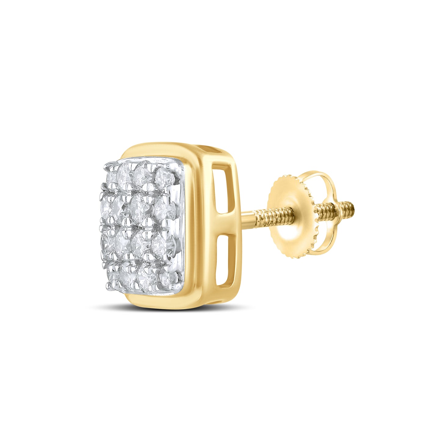 10kt Yellow Gold 0.72 CTW Natural Diamond Earrings