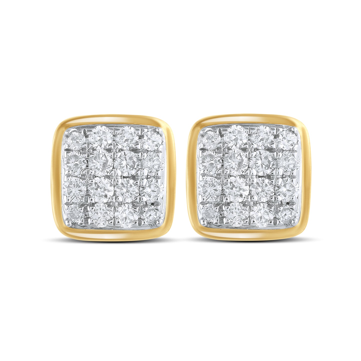 10kt Yellow Gold 0.72 CTW Natural Diamond Earrings