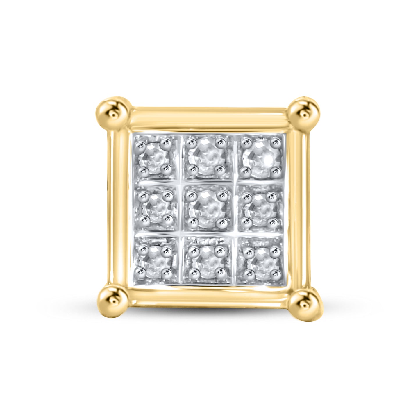 10kt yellow gold 0.04 CTW Diamond Earrings