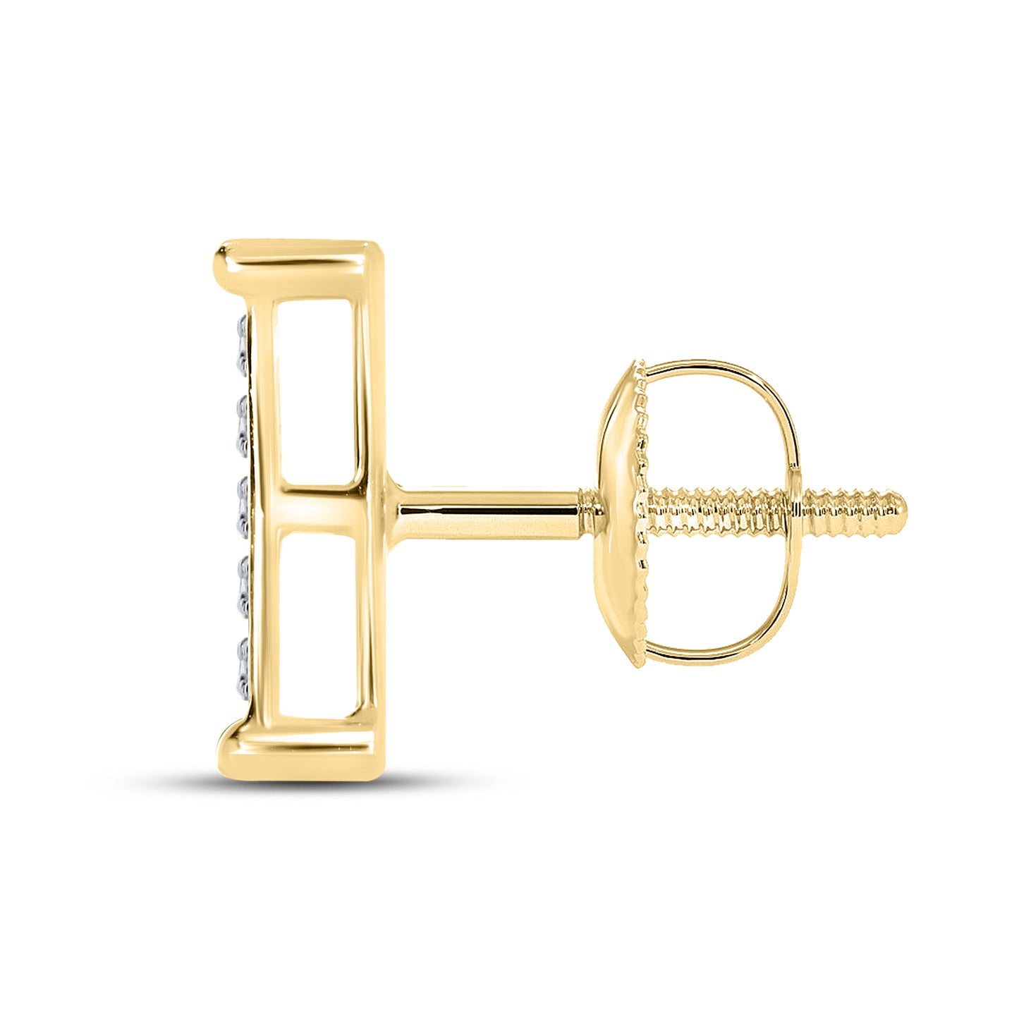 10kt Yellow Gold 0.14 CTW Natural Diamond Earrings