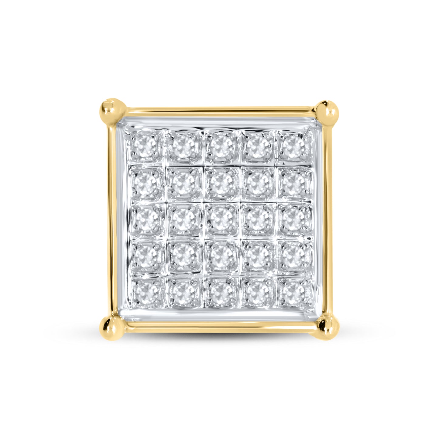 10kt Yellow Gold 0.14 CTW Natural Diamond Earrings
