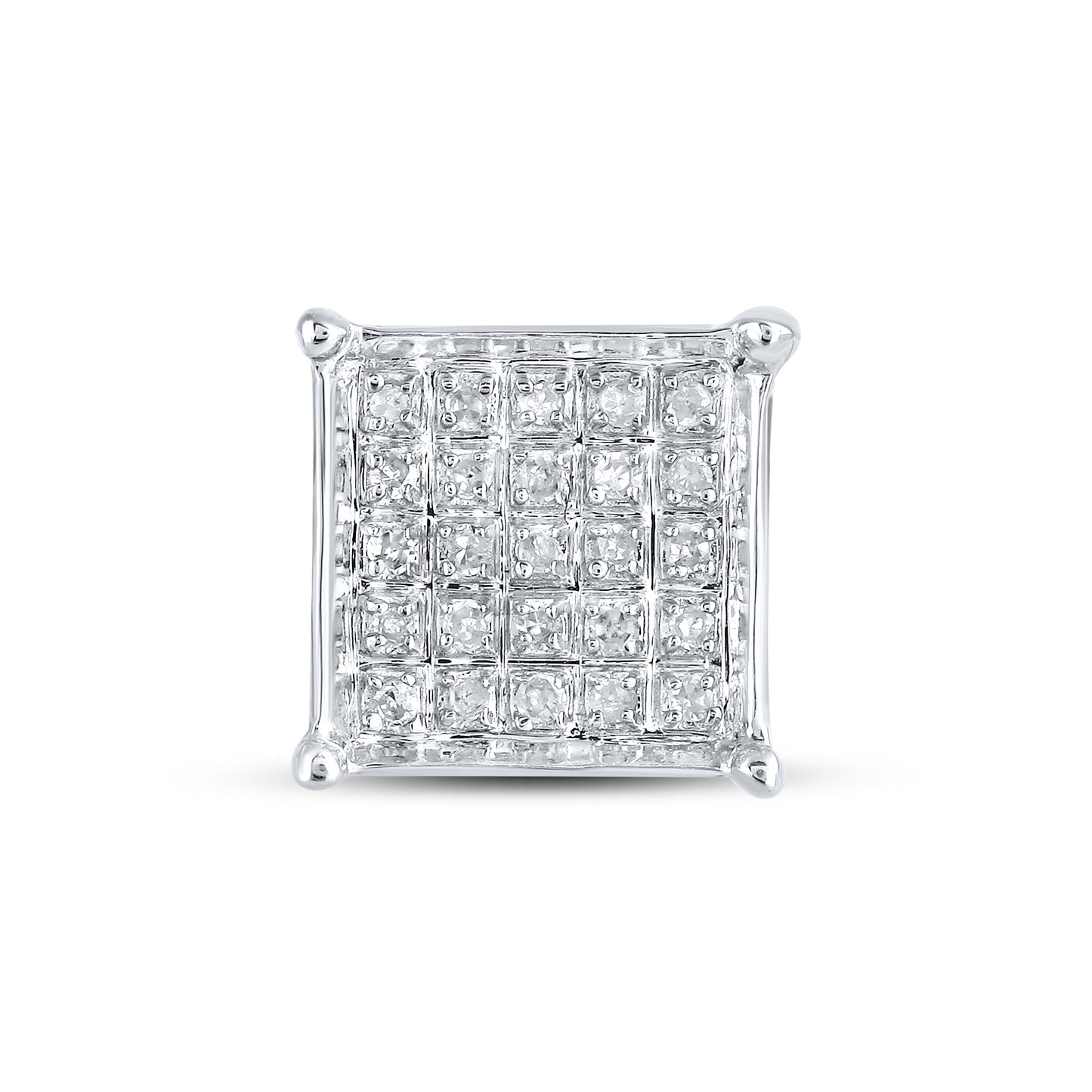 10kt White Gold 0.14 CTW Natural Diamond Earrings