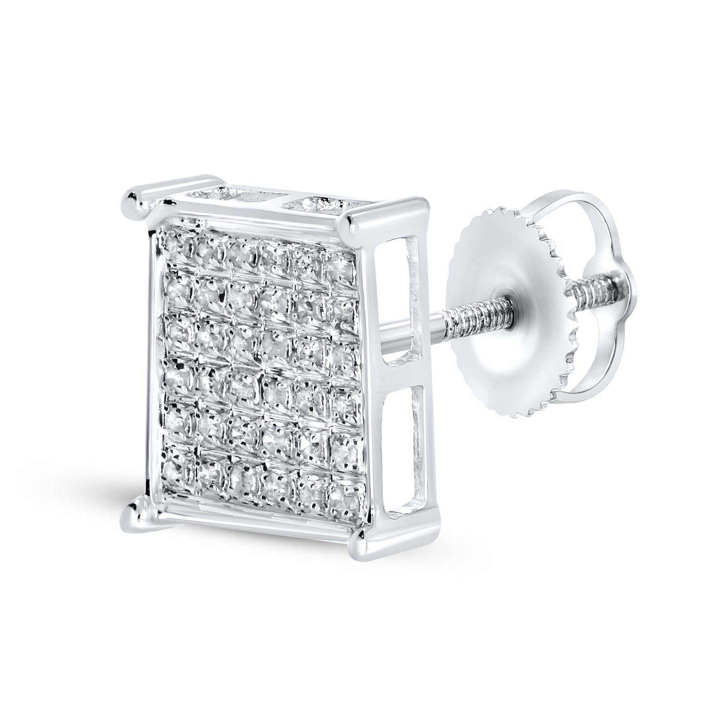 10kt white gold 0.20ctw  Diamond Earrings