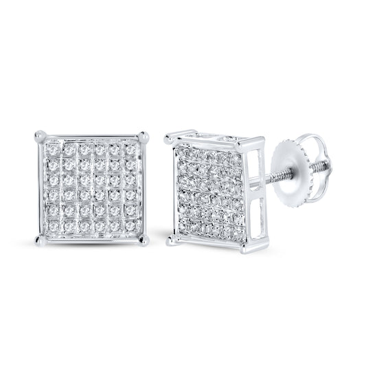 10kt white gold 0.20ctw  Diamond Earrings