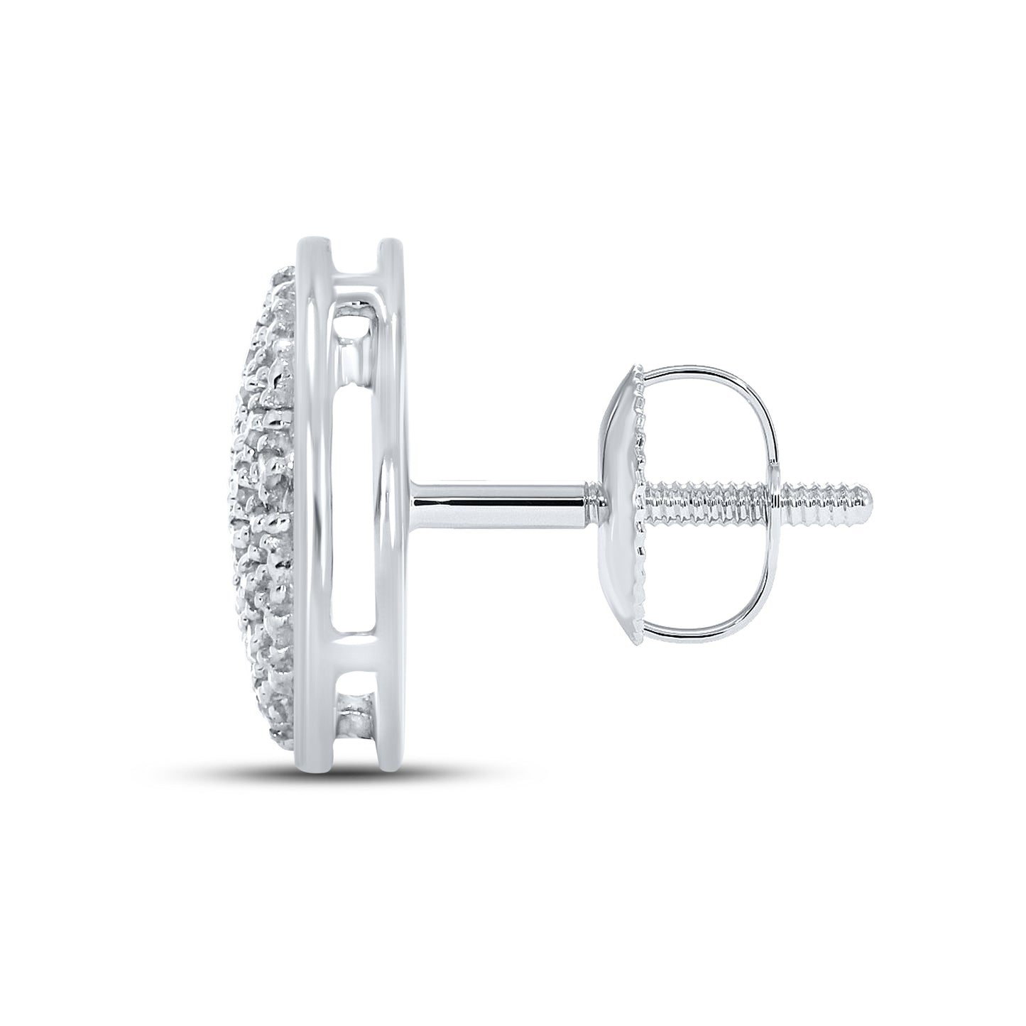 10kt White Gold 0.13 CTW Natural Diamond Earrings