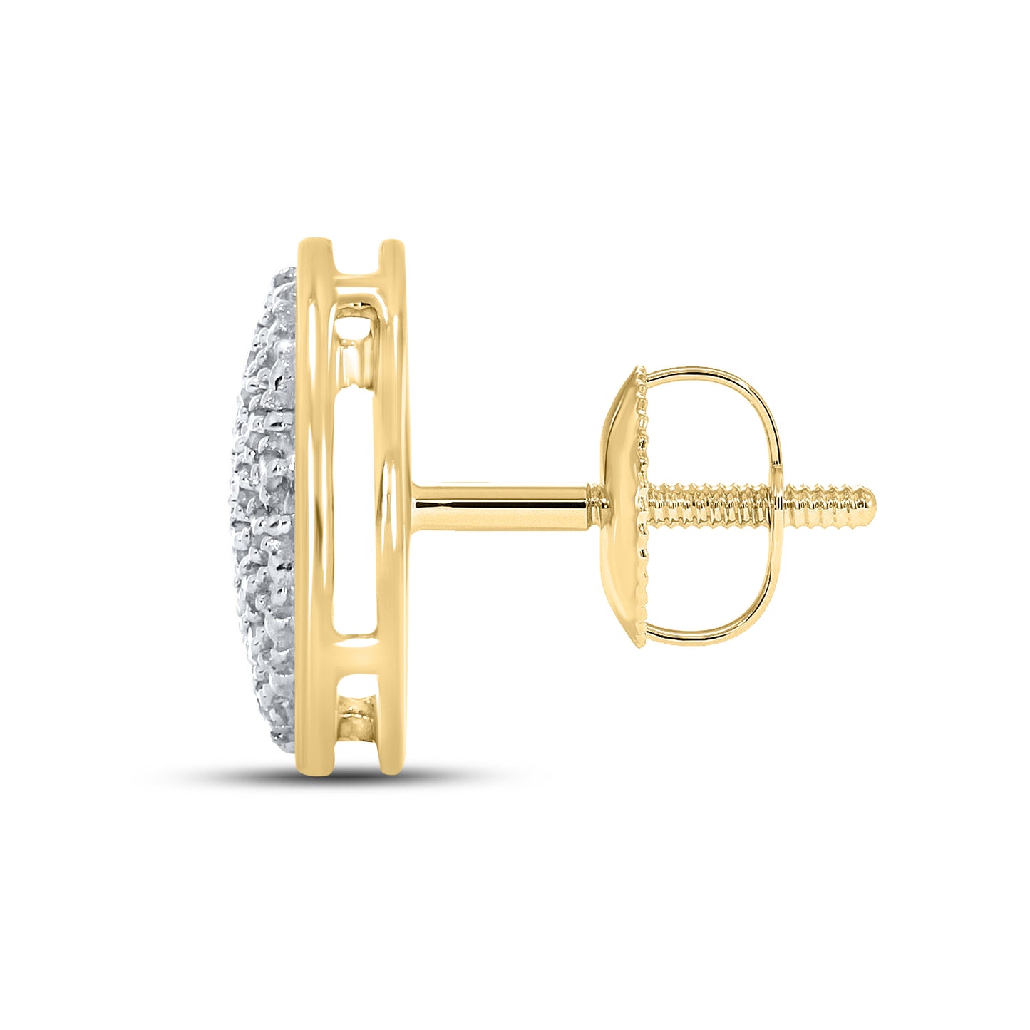 10kt Yellow Gold 0.14 CTW Natural Diamond Earrings