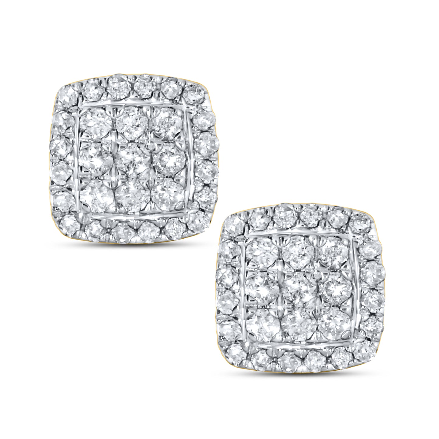 10kt yellow gold 0.08ctw  Diamond Earrings