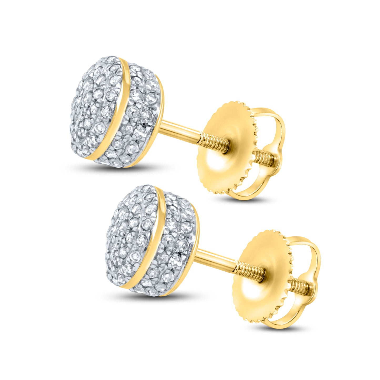 10kt Yellow Gold 0.43 CTW Natural Diamond Earrings