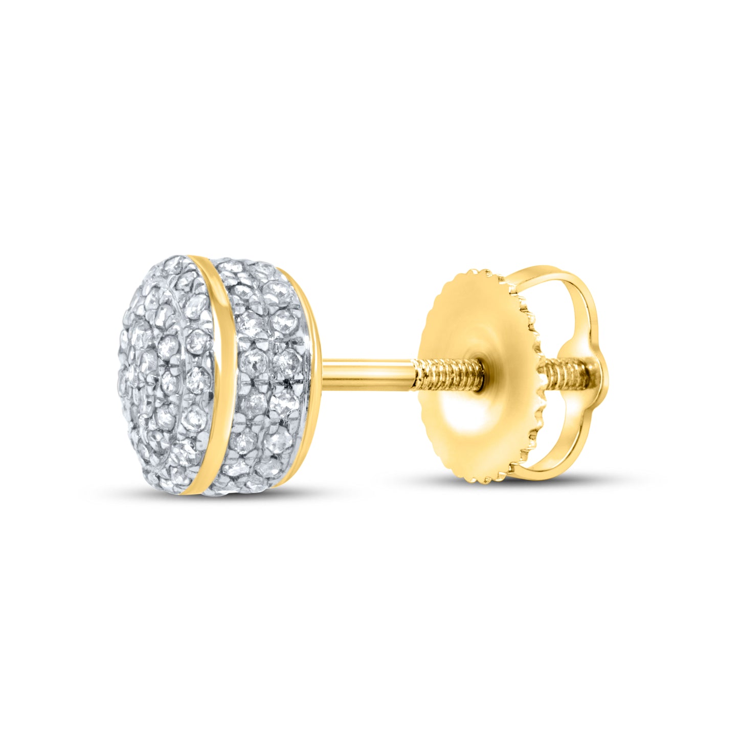 10kt Yellow Gold 0.43 CTW Natural Diamond Earrings