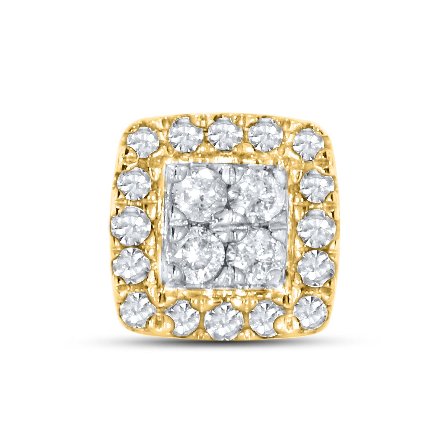 10kt Yellow Gold 0.16 CTW Natural Diamond Earrings