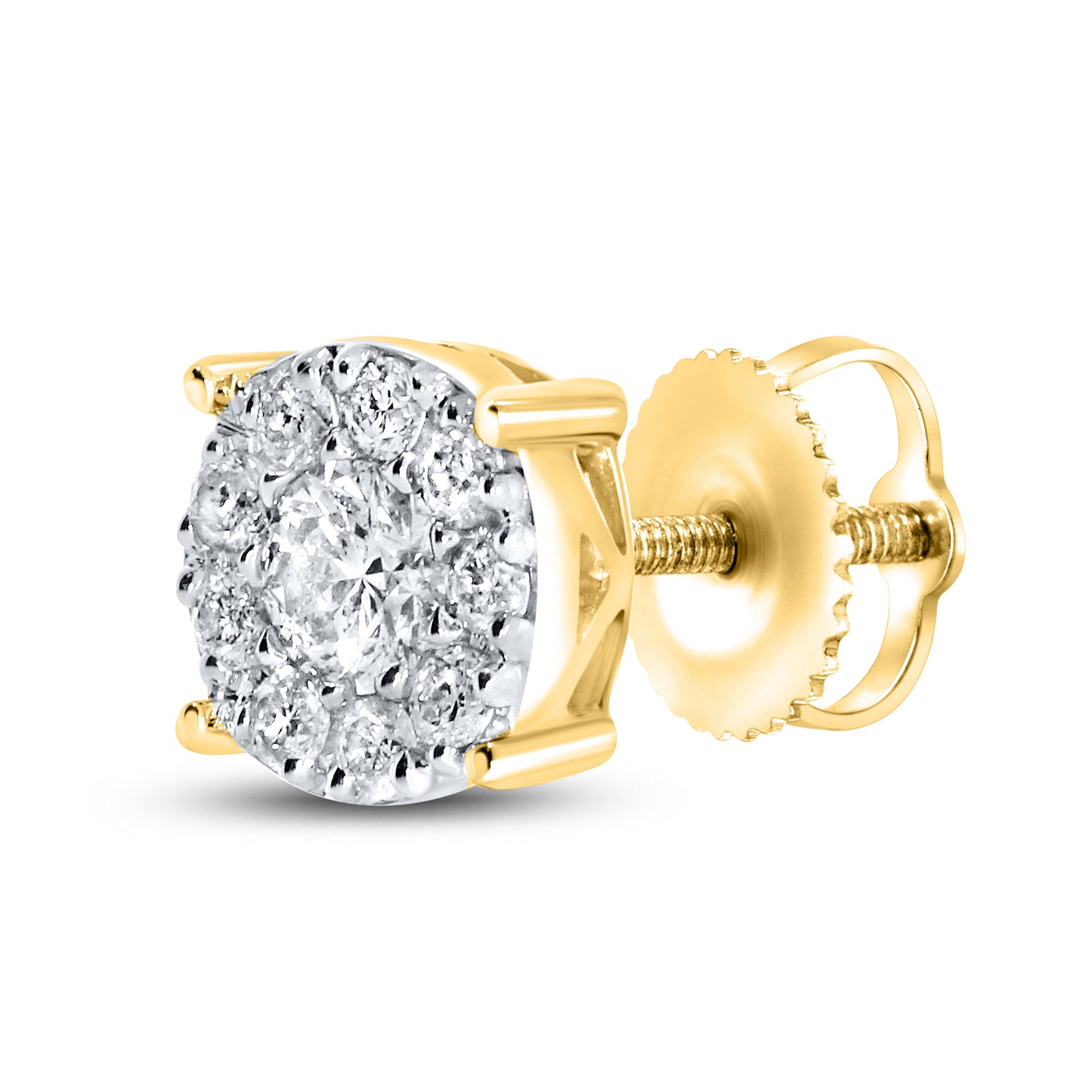 10kt Yellow Gold 0.37 CTW Natural Diamond Earrings