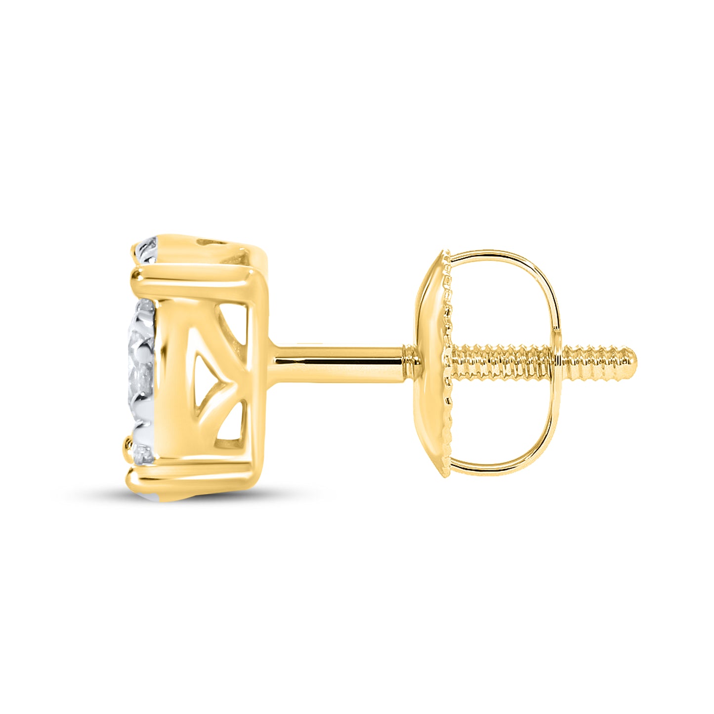 10kt Yellow Gold 0.37 CTW Natural Diamond Earrings