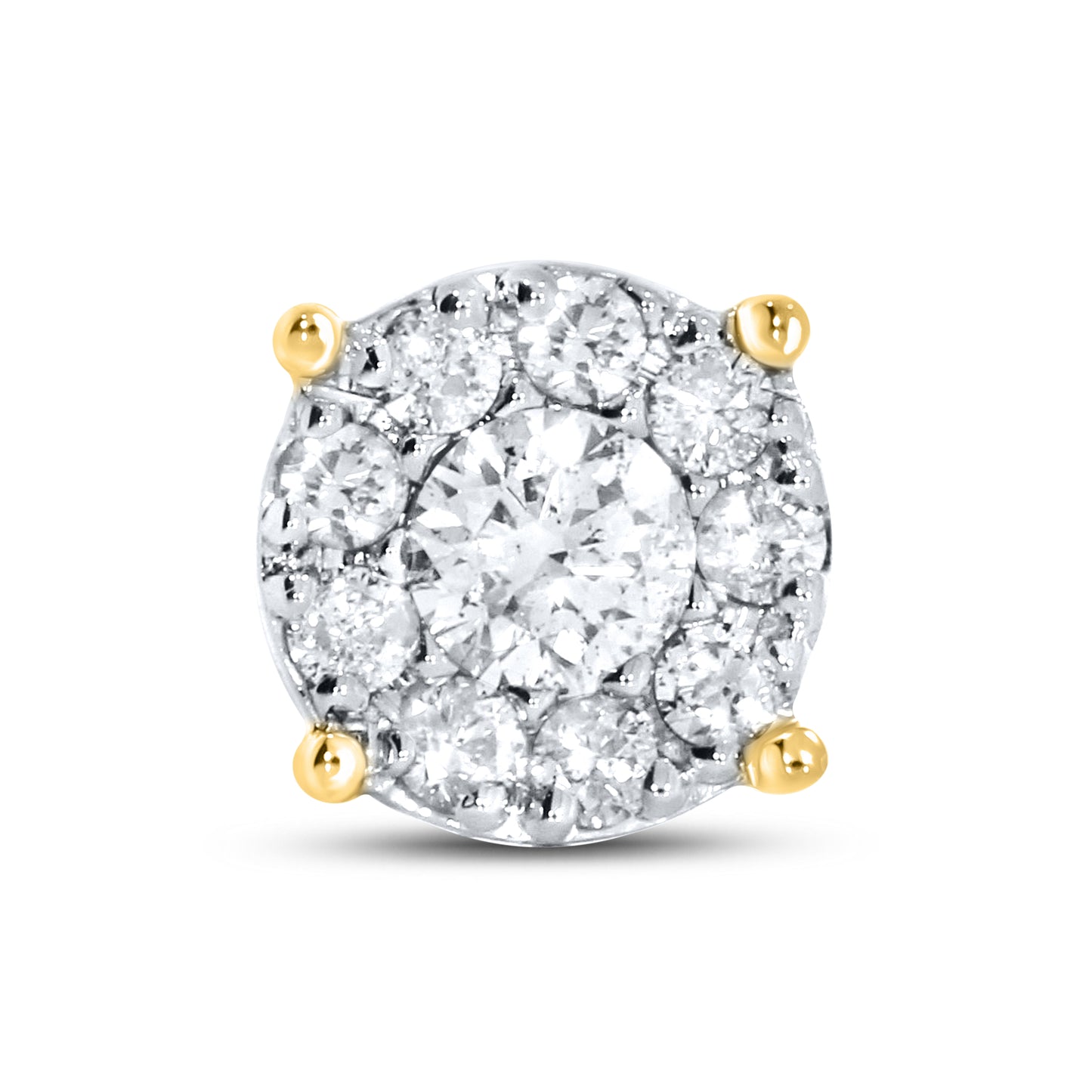 10kt Yellow Gold 0.37 CTW Natural Diamond Earrings