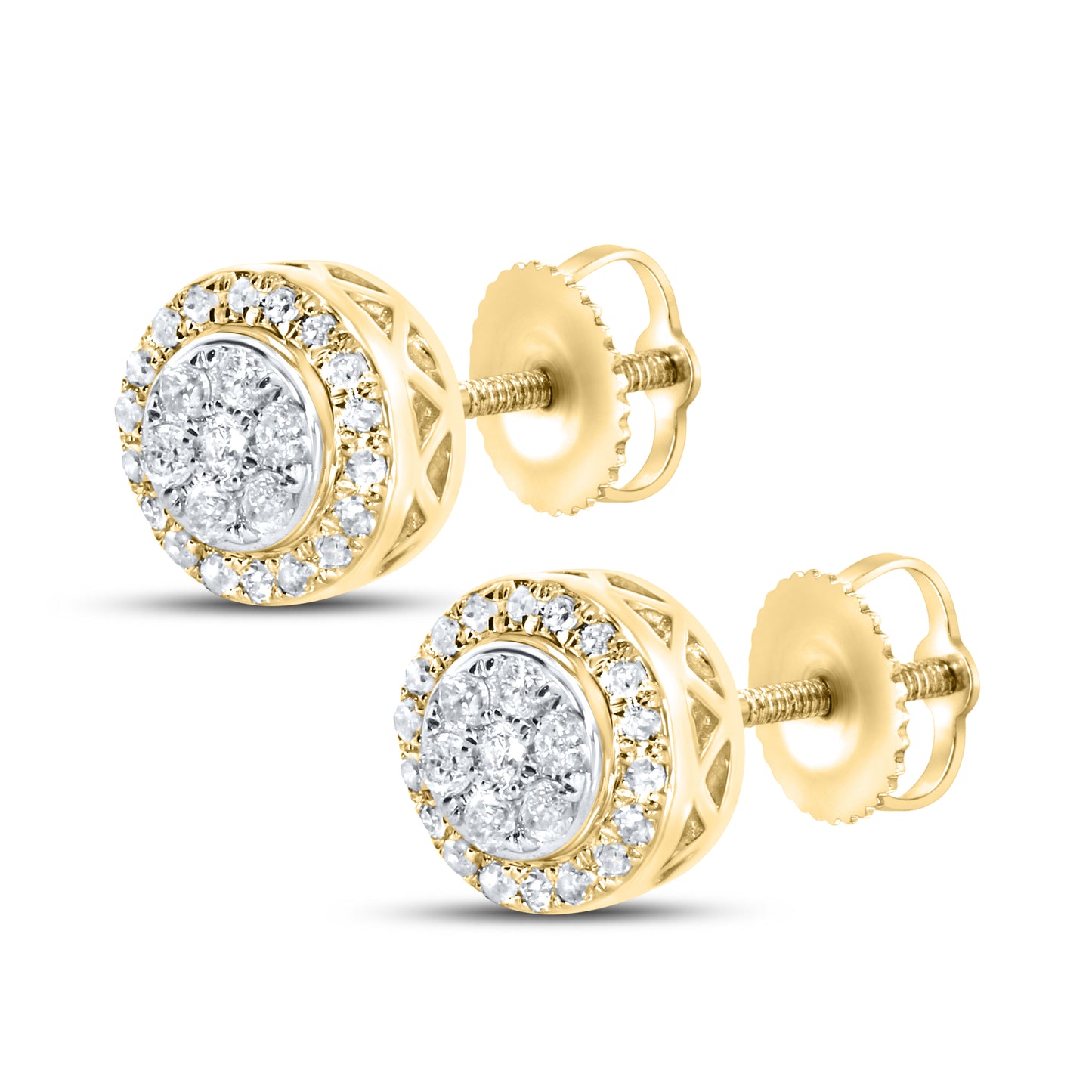 10kt yellow gold 0.28ctw  Diamond Earrings