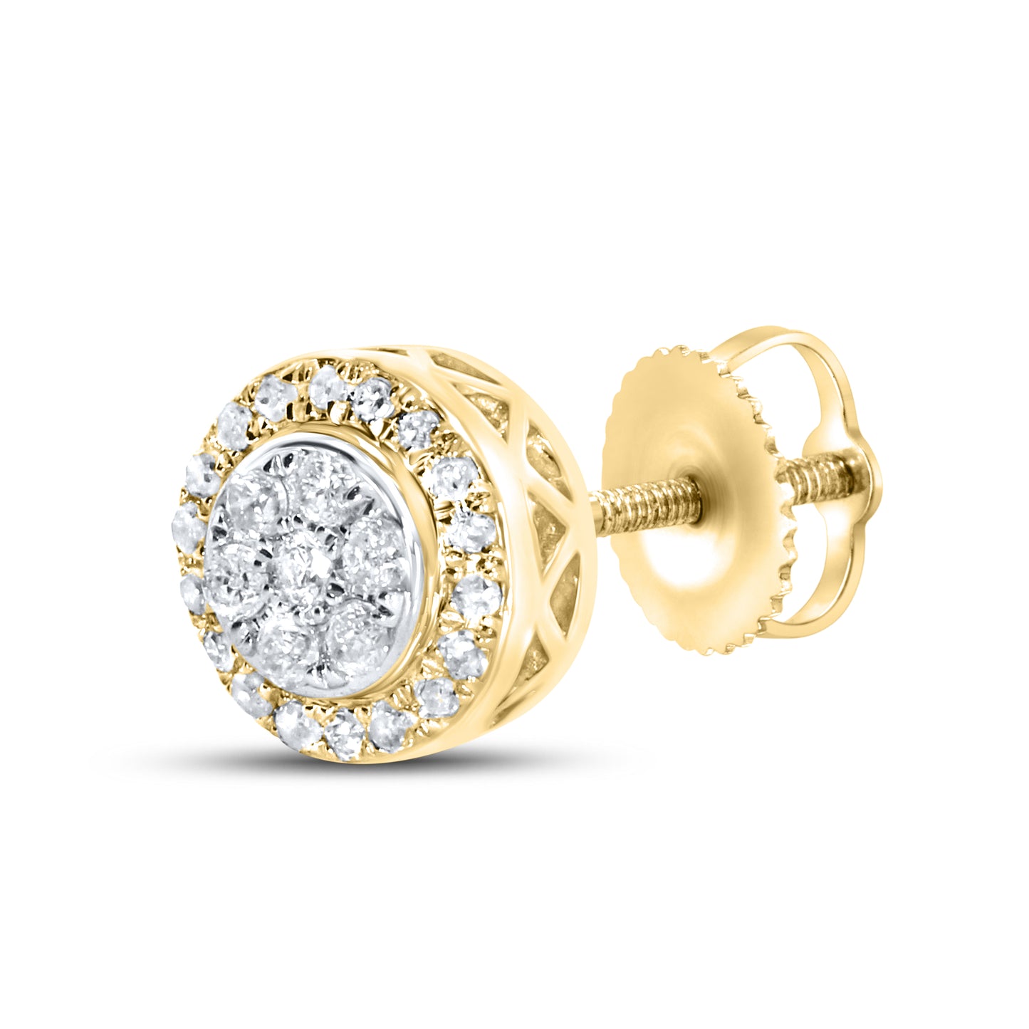 10kt yellow gold 0.28ctw  Diamond Earrings