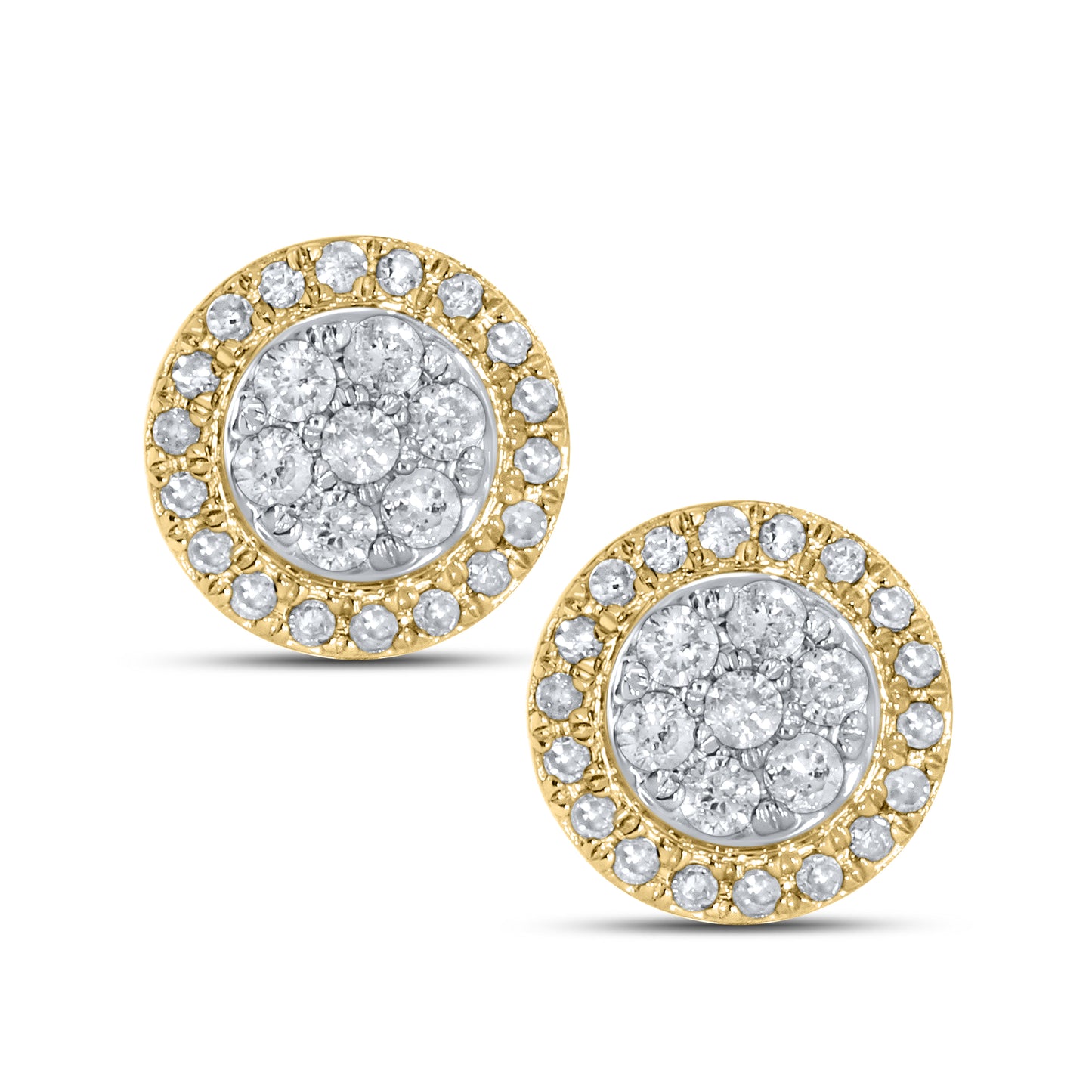 10kt yellow gold 0.28ctw  Diamond Earrings
