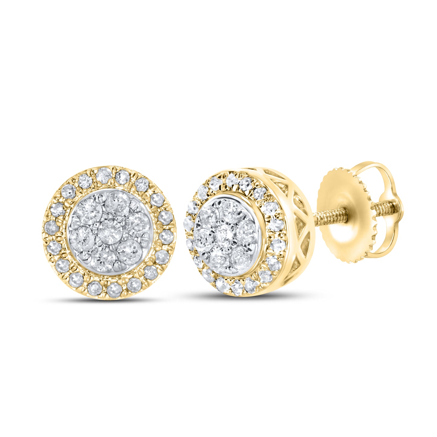 10kt yellow gold 0.28ctw  Diamond Earrings