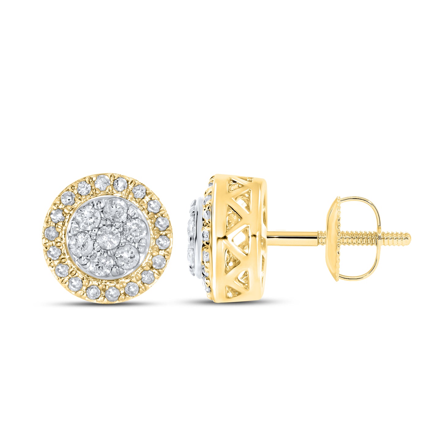 10kt yellow gold 0.28ctw  Diamond Earrings