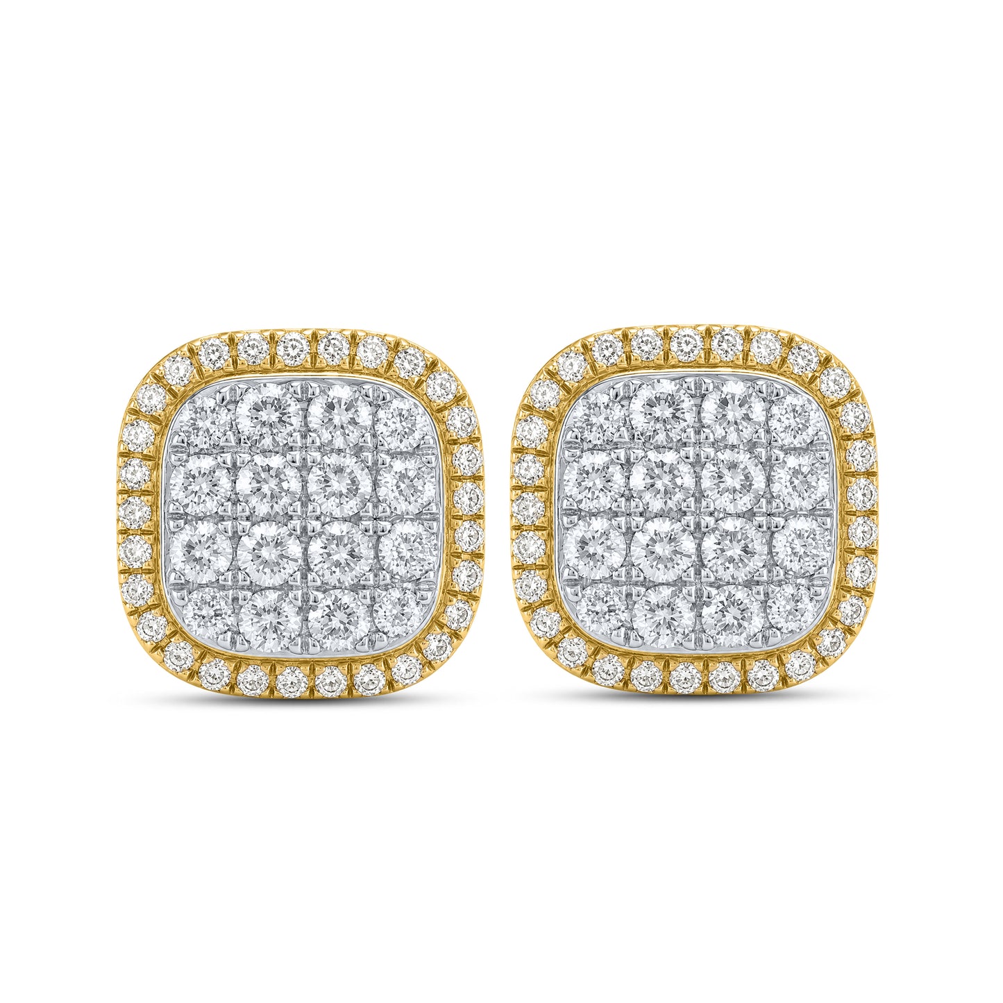 10kt Yellow Gold 0.79 CTW Natural Diamond Earrings
