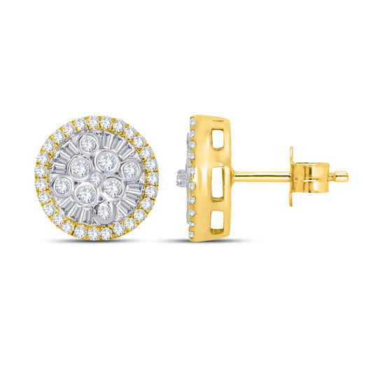 10kt white gold 0.53ctw Diamond Earrings