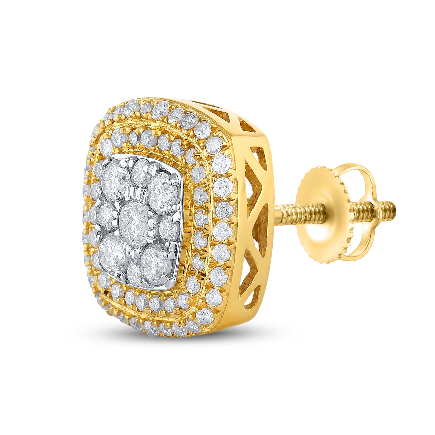 10kt Yellow Gold 0.77 CTW Natural Diamond Earrings