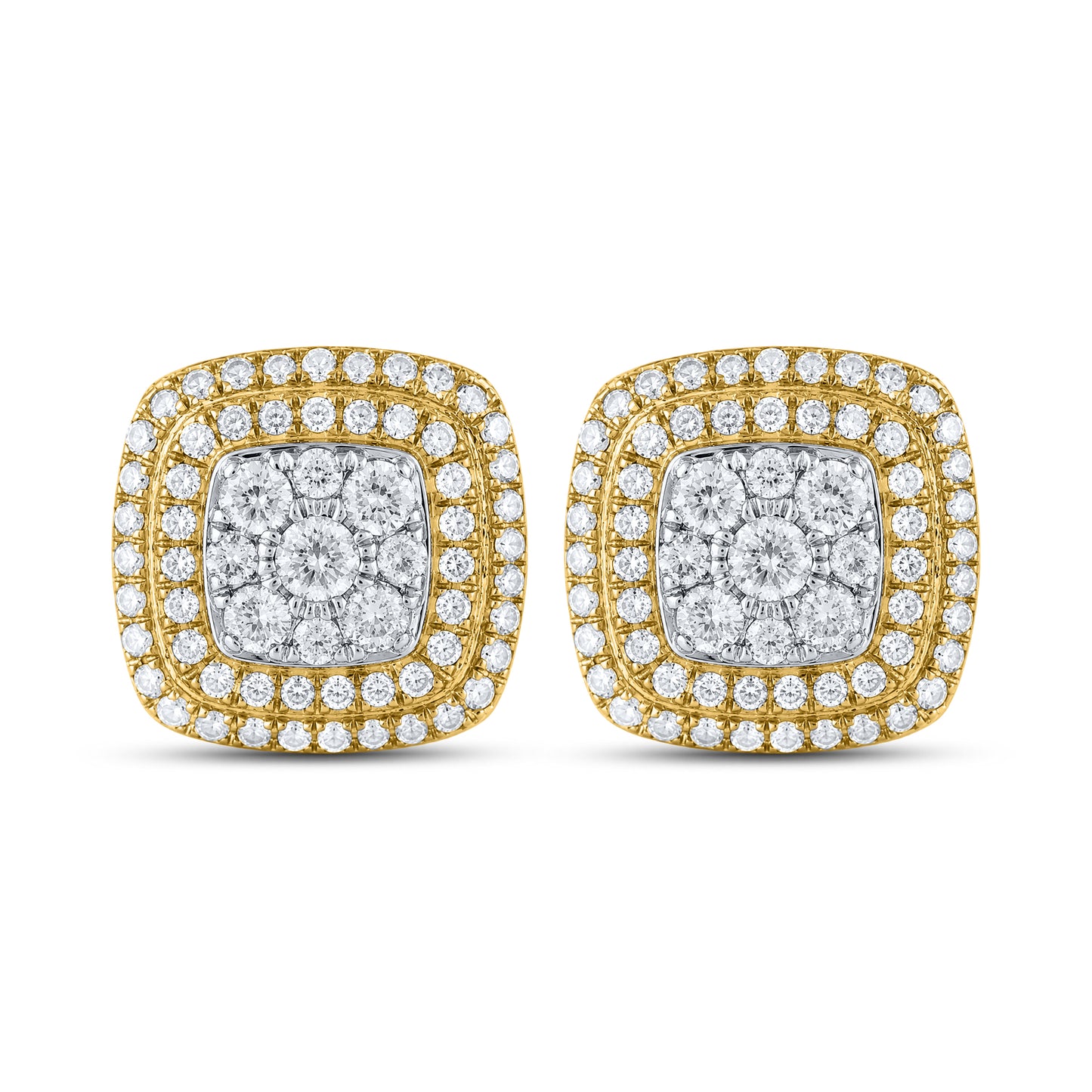 10kt Yellow Gold 0.77 CTW Natural Diamond Earrings