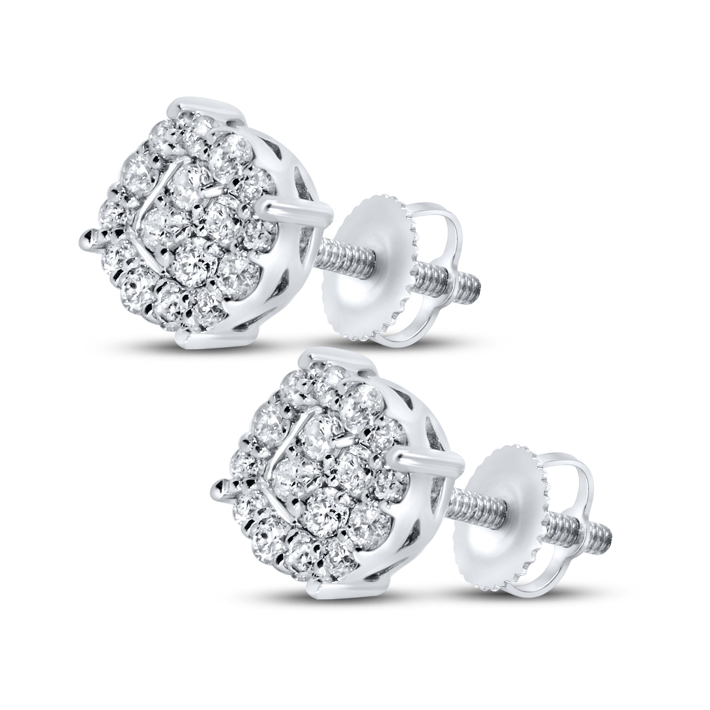 10kt white gold 0.25ctw  Diamond Earrings