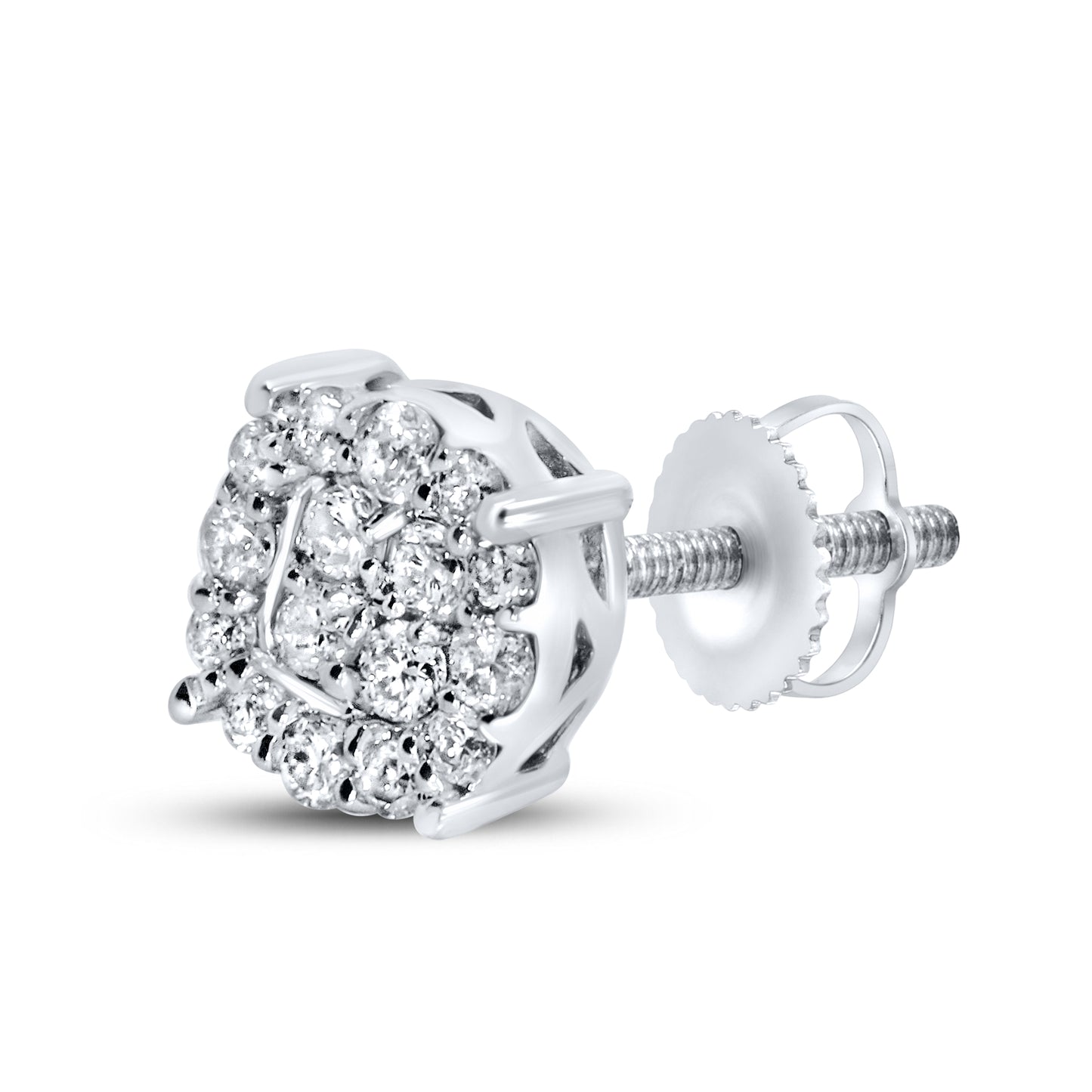 10kt white gold 0.25ctw  Diamond Earrings