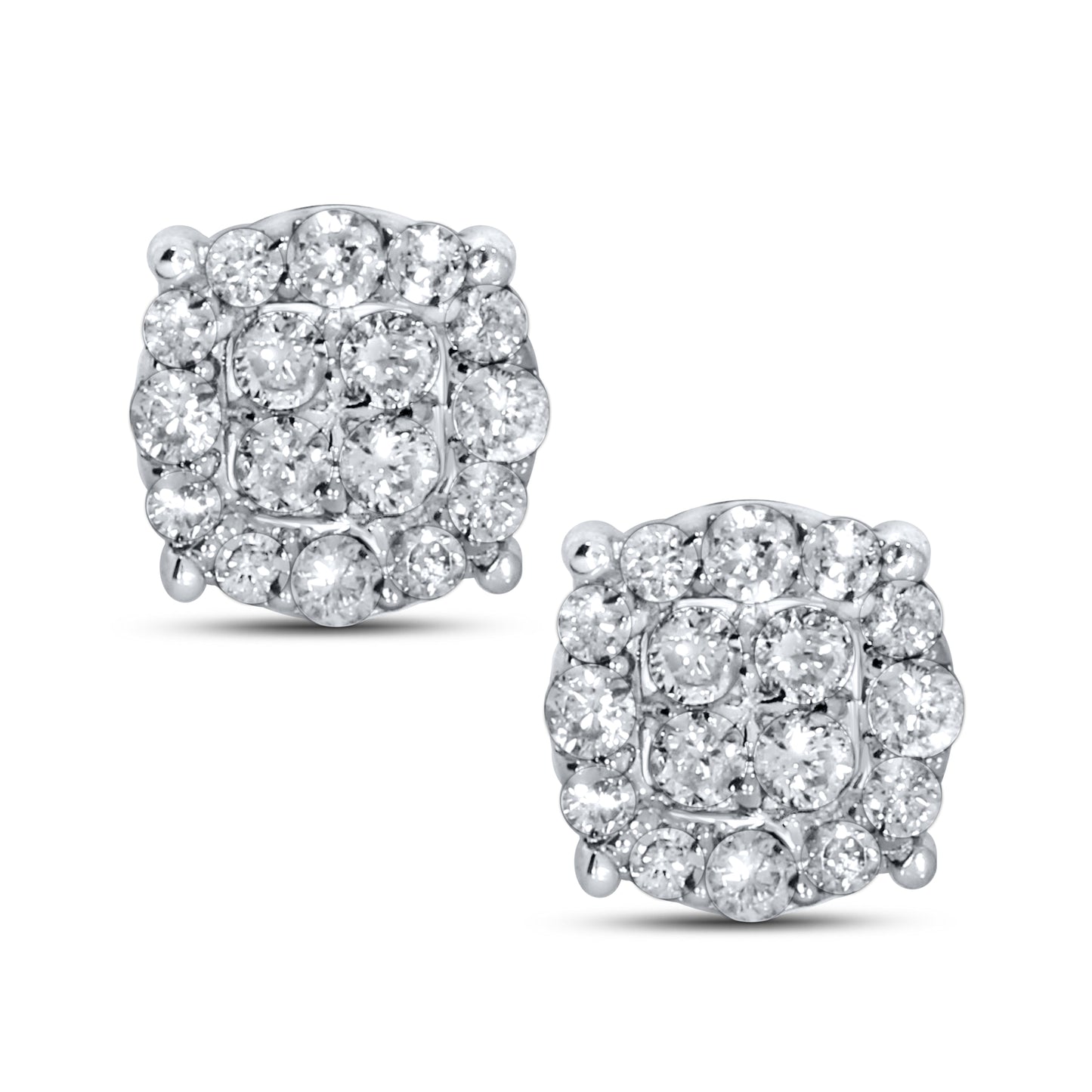 10kt white gold 0.25ctw  Diamond Earrings