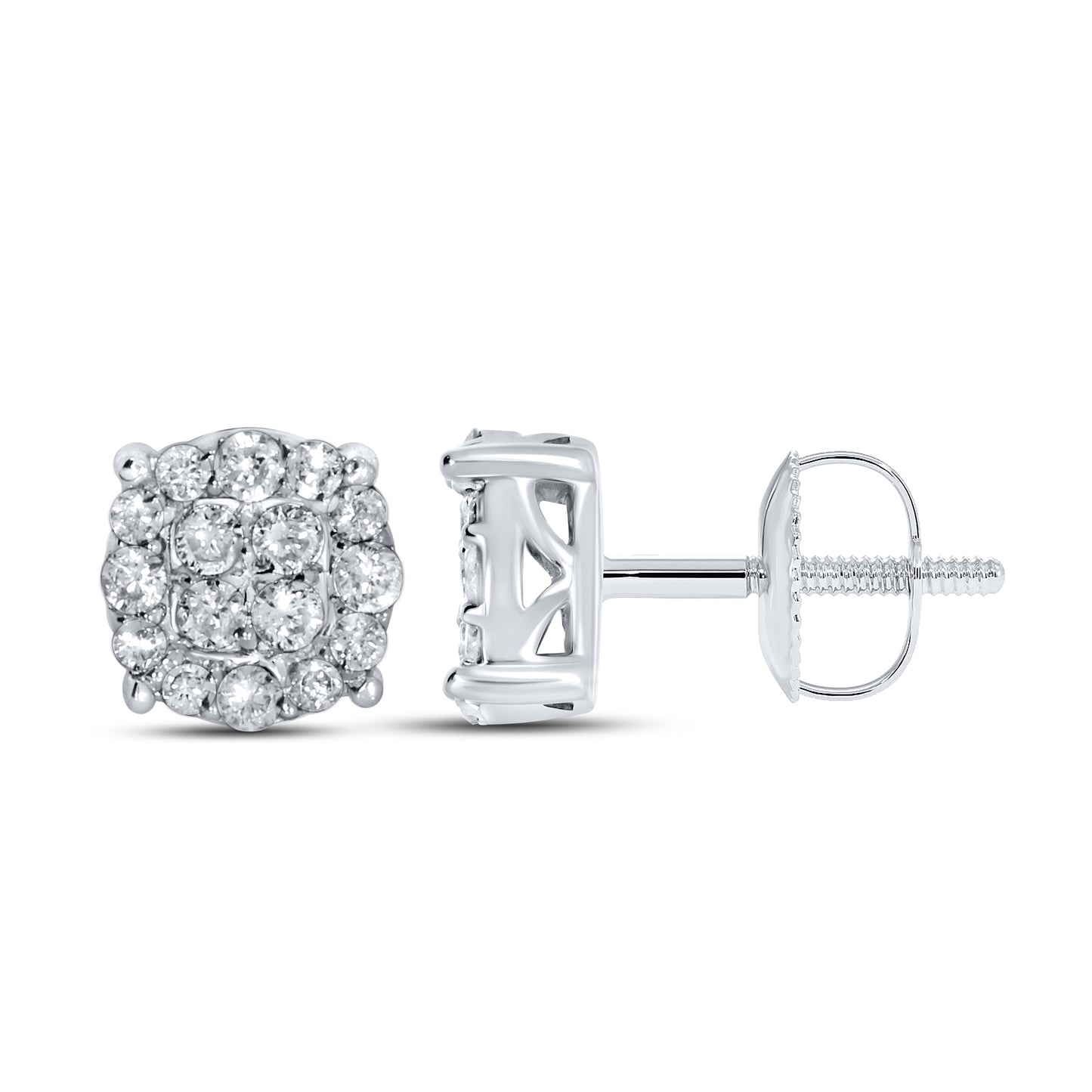 10kt white gold 0.25ctw  Diamond Earrings