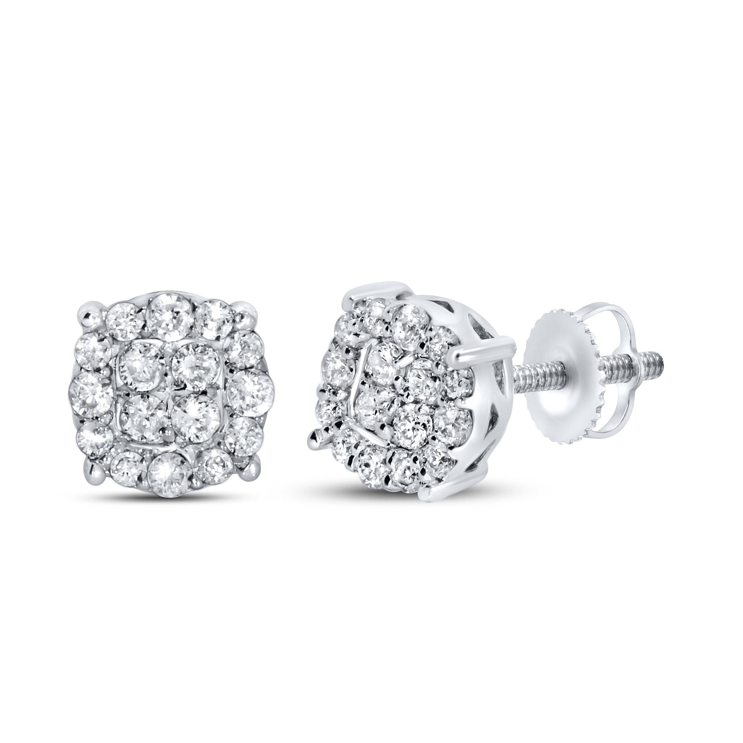 10kt white gold 0.25ctw  Diamond Earrings
