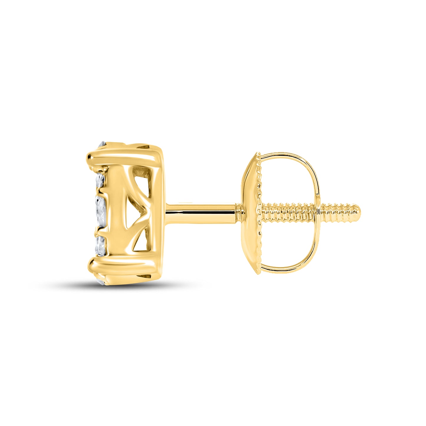 10kt Yellow Gold 0.22 CTW Diamond Earrings