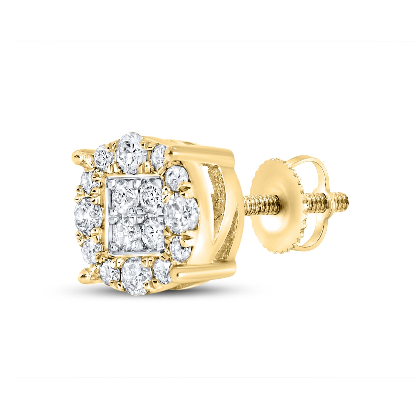 10kt yellow gold 0.33ctw Diamond Earrings
