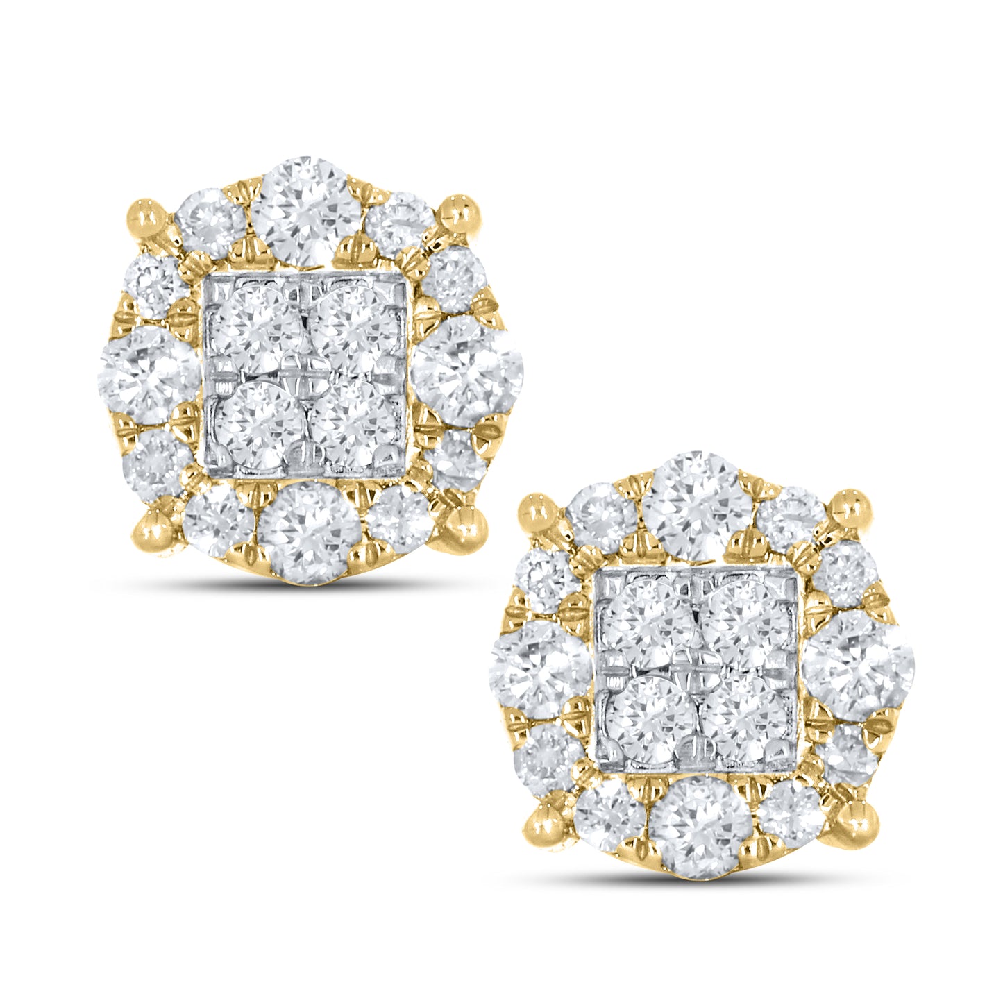 10kt yellow gold 0.33ctw Diamond Earrings