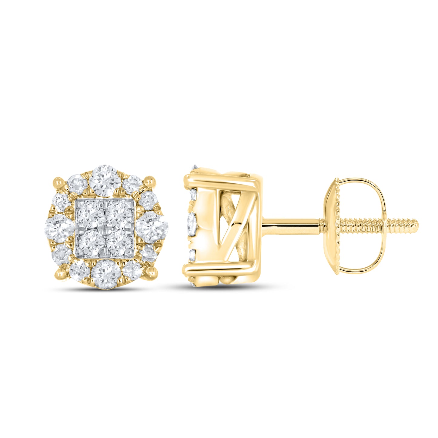 10kt yellow gold 0.33ctw Diamond Earrings